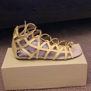 Yellow pair of sandals